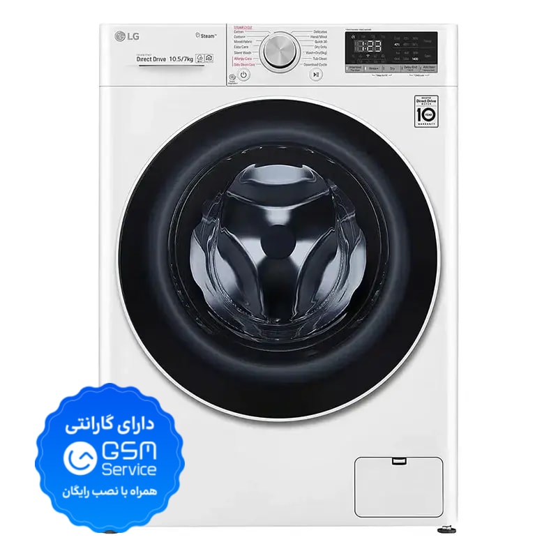 ماشین لباسشویی 10.5 کیلوگرم ال جی مدل F4V5RGP0W-0