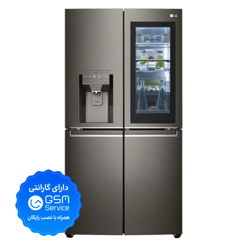 یخچال فریزر ساید بای ساید 25 فوت ال جی مدل X24FMKBL-0