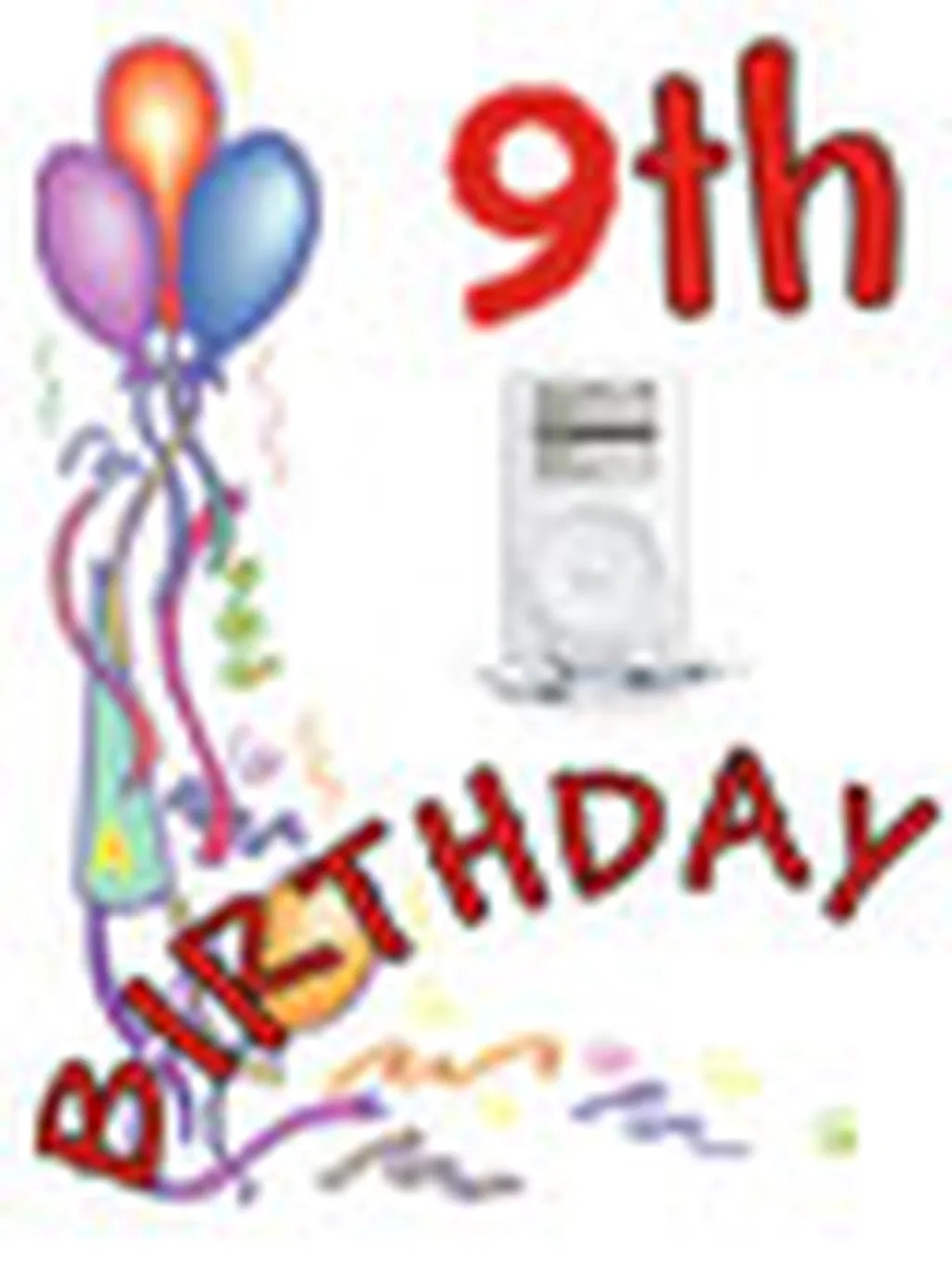 جشن تولد 9 سالگی IPod
