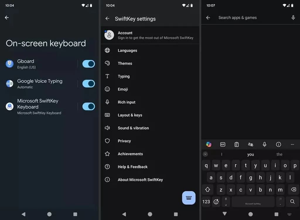 نصب کیبورد بهتر