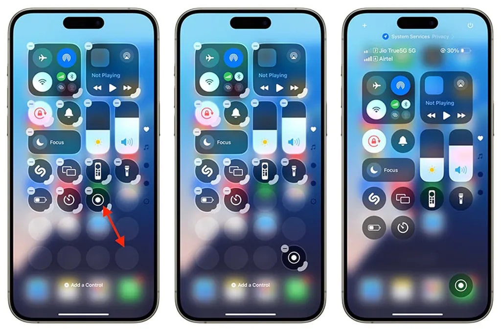 شخصی سازی کنترل سنتر در آی او اس ۱۸