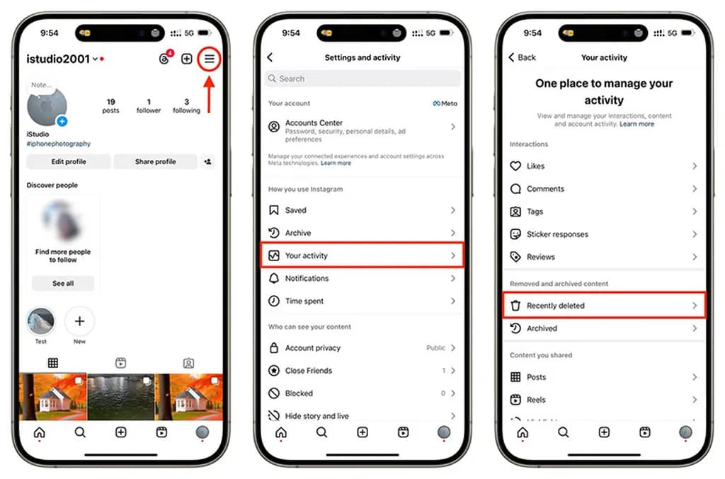 باز گرداندن تصویر یا فایل ویدئویی حذف شده به پست Carousel
