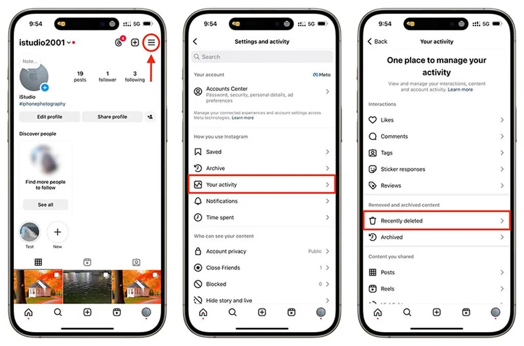 باز گرداندن تصویر یا فایل ویدئویی حذف شده به پست Carousel