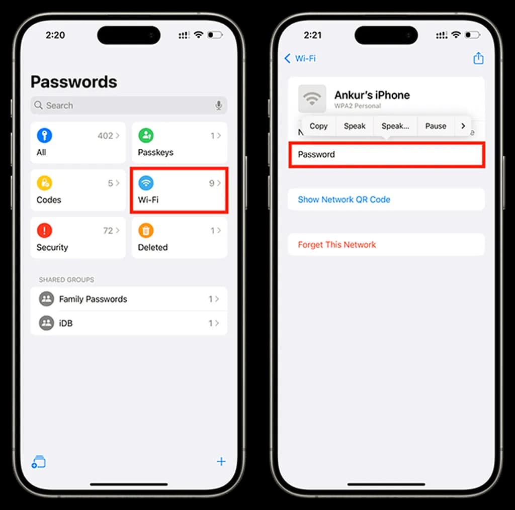 راهنمای کار با اپلیکیشن Passwords اپل روی آیفون