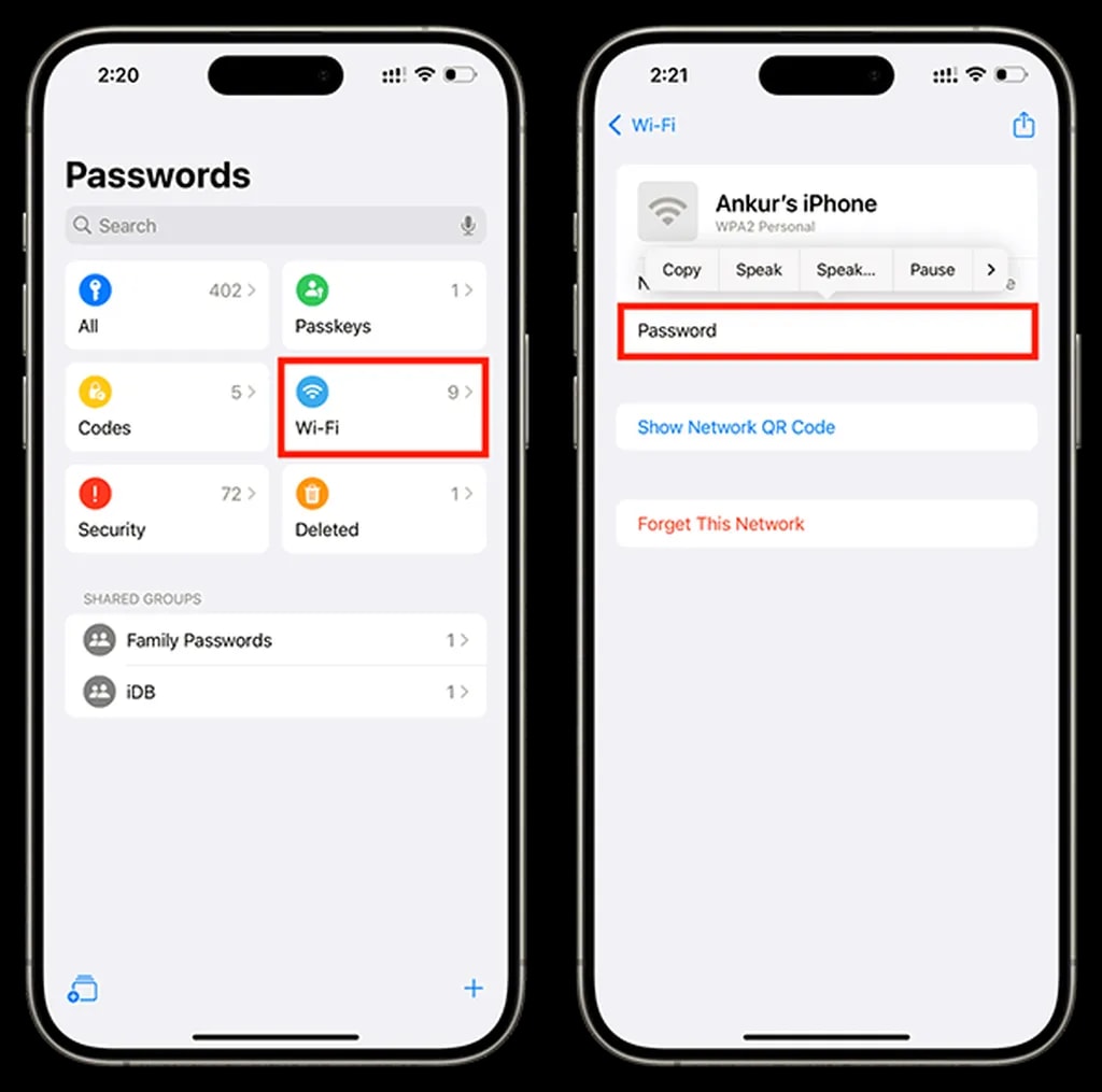 راهنمای کار با اپلیکیشن Passwords اپل روی آیفون