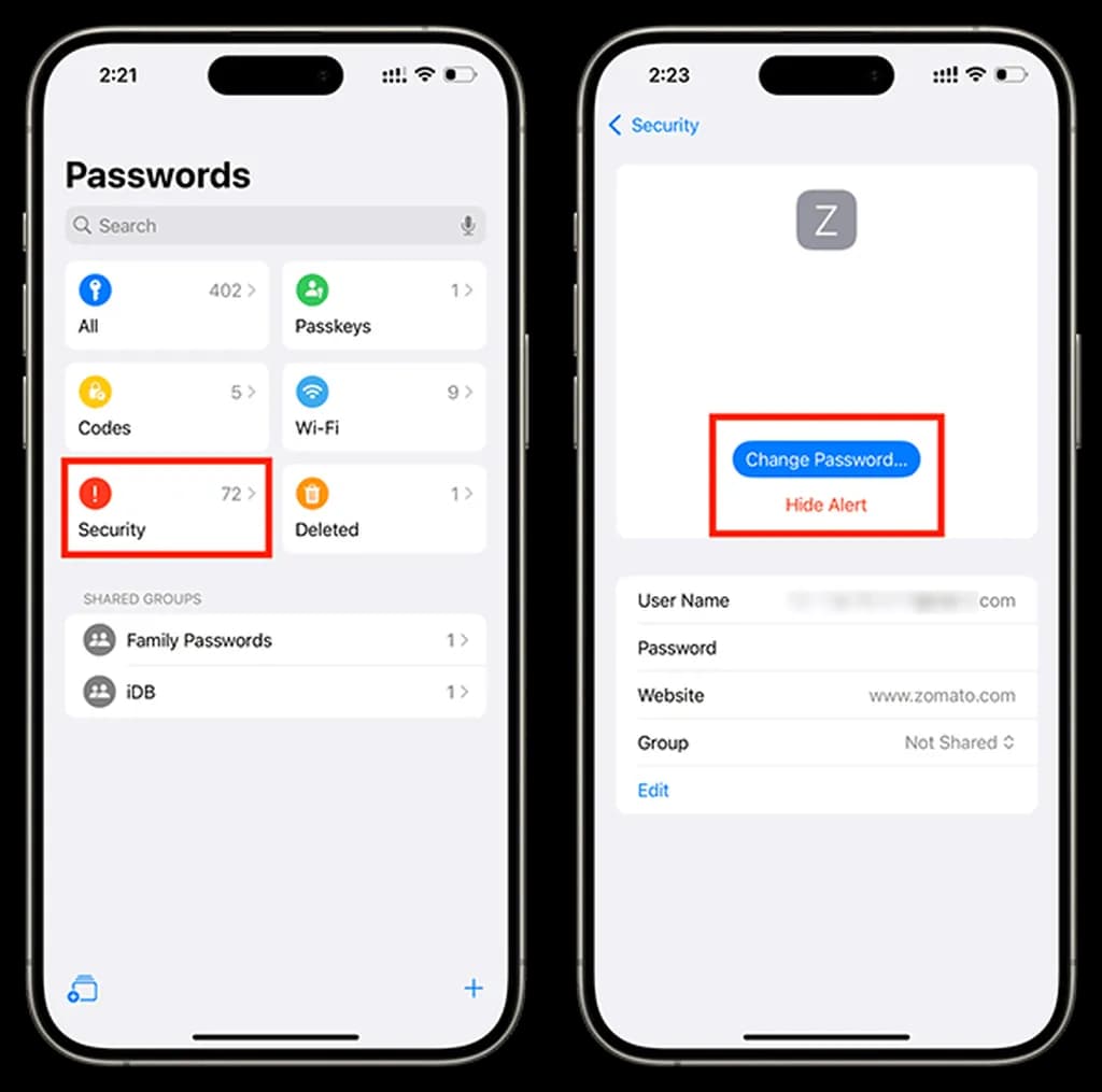 راهنمای کار با اپلیکیشن Passwords اپل روی آیفون