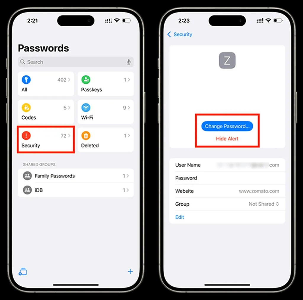راهنمای کار با اپلیکیشن Passwords اپل روی آیفون
