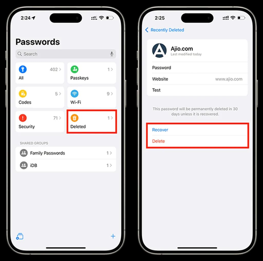راهنمای کار با اپلیکیشن Passwords اپل روی آیفون