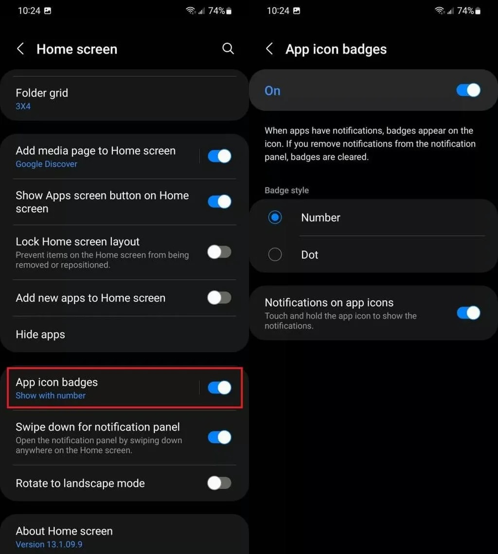 نشانگرهای آیکون اپلیکیشنها (App icon badges) در وانیوآی