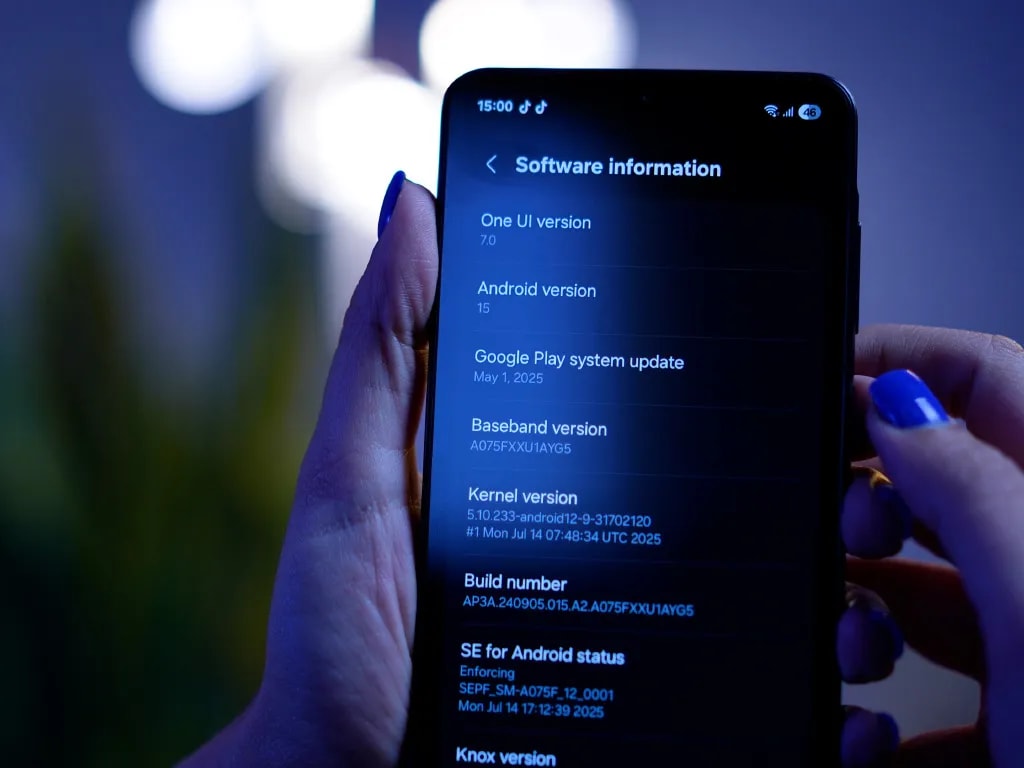 نسخه اندروید گوشی Galaxy A07