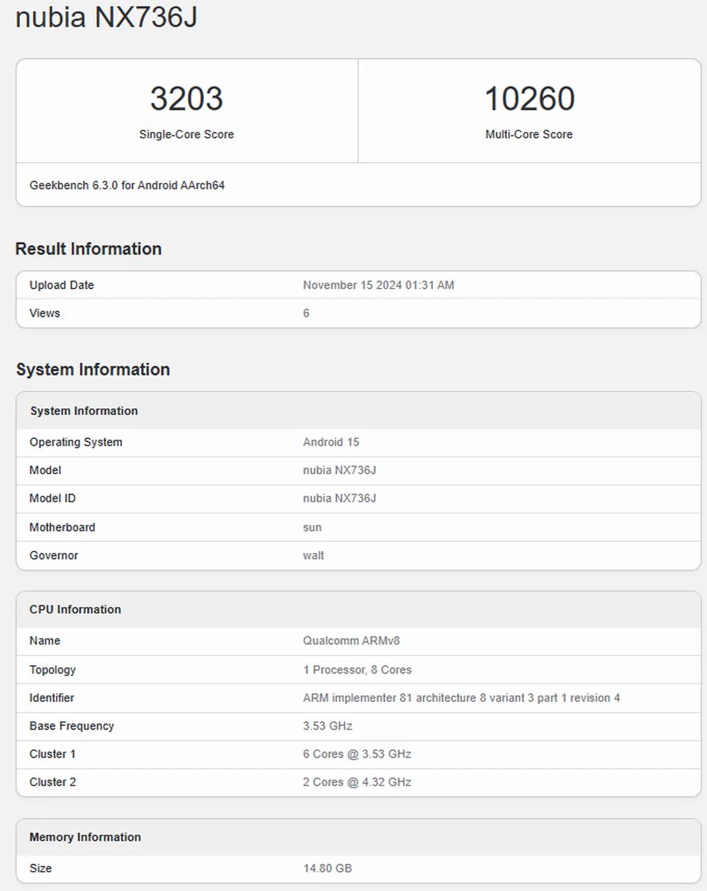 Geekbench-entry-of-Nubia-Z70-Ultra