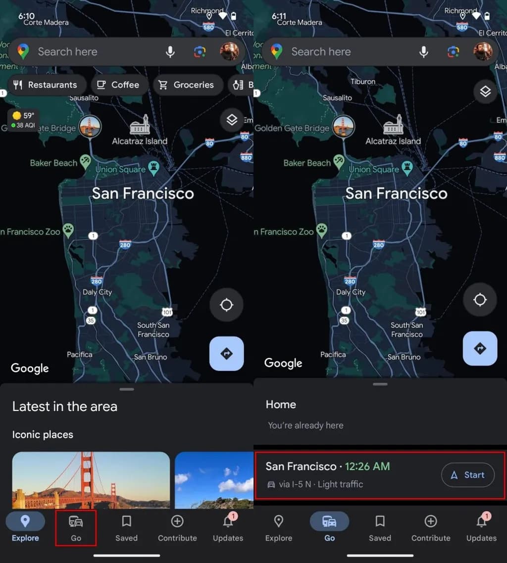 یافتن مسیرهای پینشده در گوگلمپ