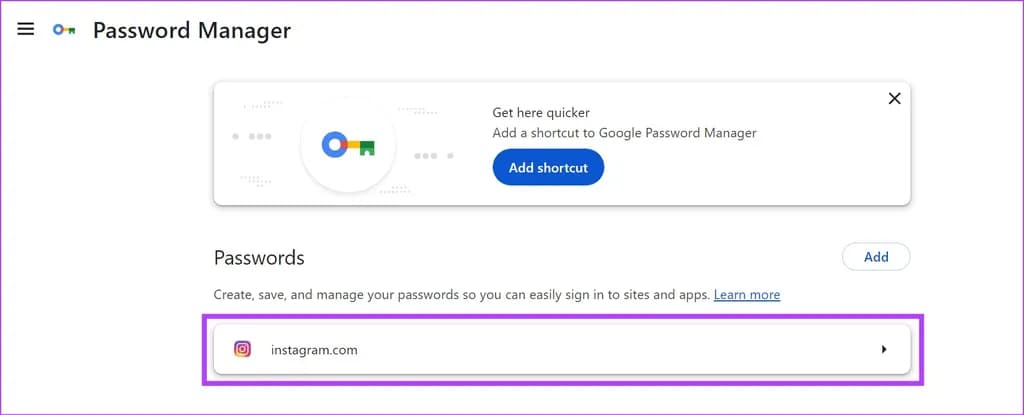 یافتن رمز عبور فعلی اینستاگرام در دسکتاپ