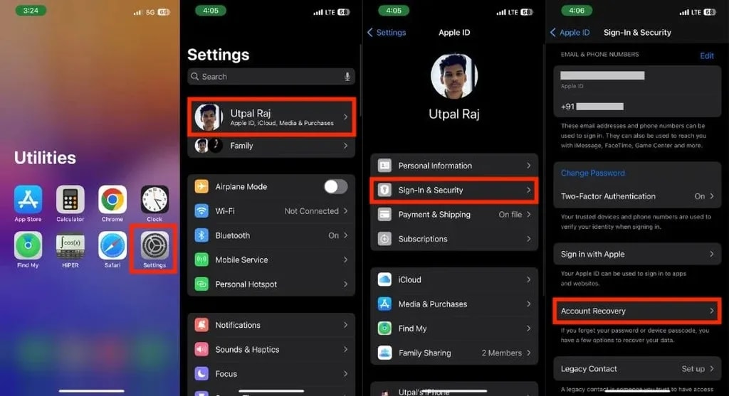 افزایش امنیت اپل آیدی با استفاده از Apple ID Recovery Key