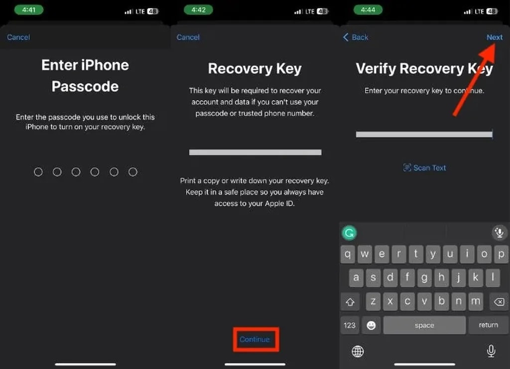 نحوهی راهاندازی Apple ID Recovery Key برای امنیت اپل آیدی