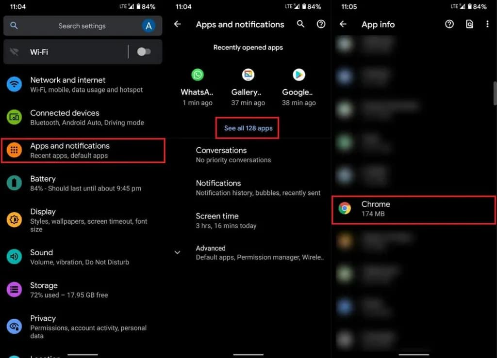 مراحل ریست گوگلکروم از طریق تنظیمات