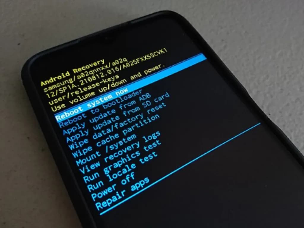 منوی ریکاوری سامسونگ
