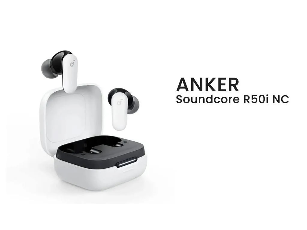 هندزفری بلوتوثی انکر مدل Soundcore R50I NC سفید رنگ