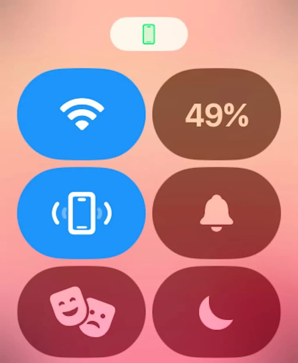 apple watch control center