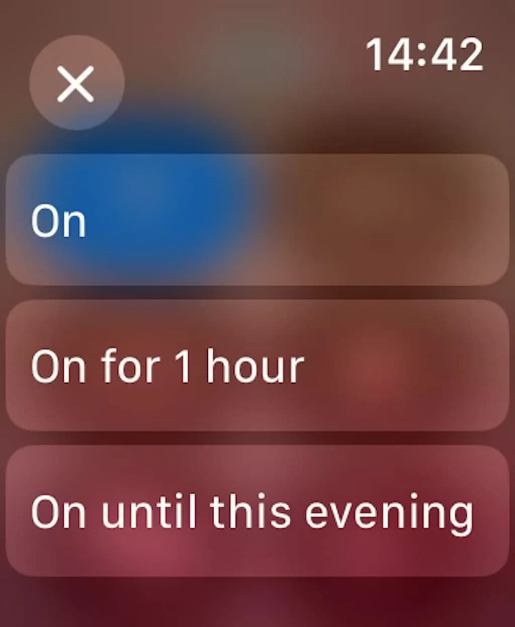 apple watch control center