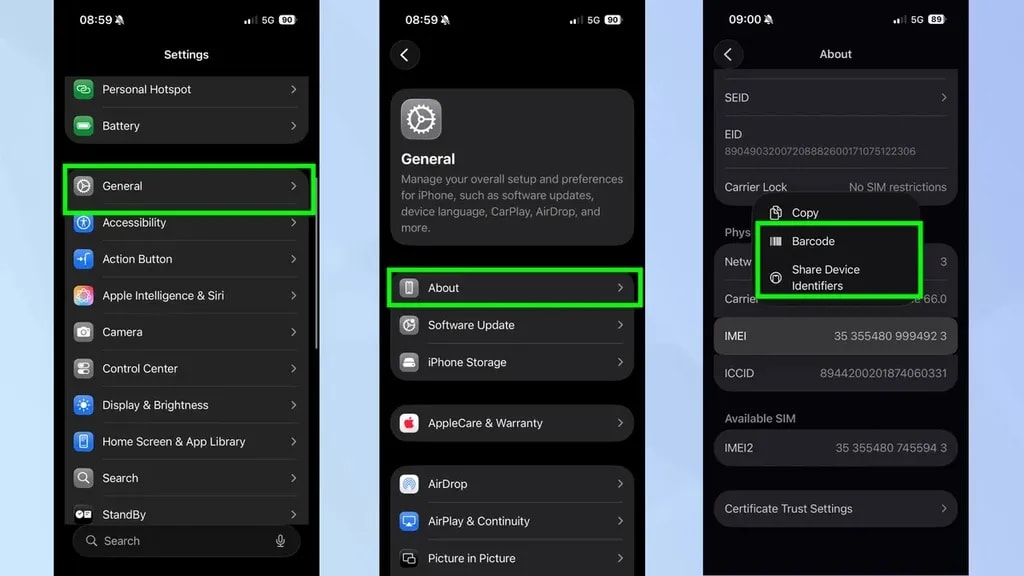 بارکد در ios 26