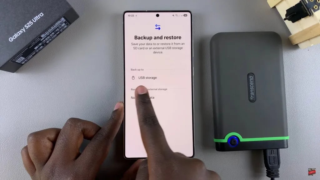 بکاپ اطلاعات در گلکسی S25 اولترا