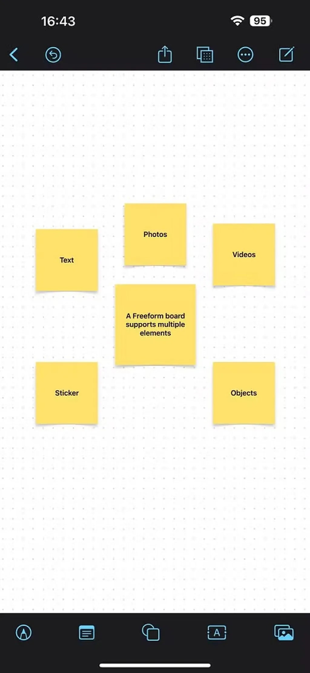 برنامه freeform ایفون