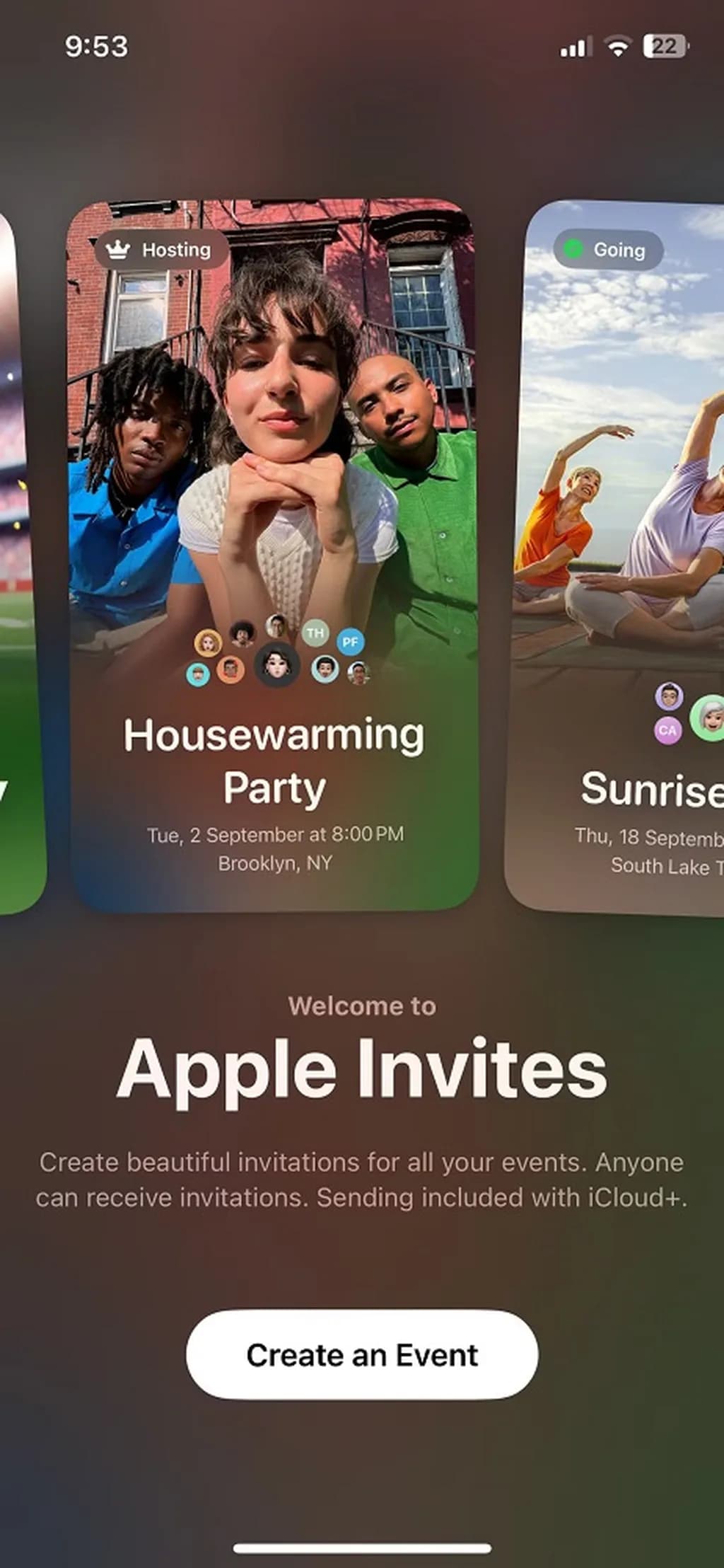 برنامه invites