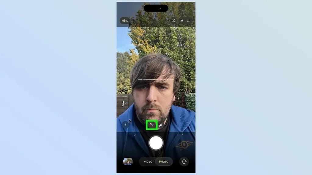بزرگنمایی دوربین سلفی