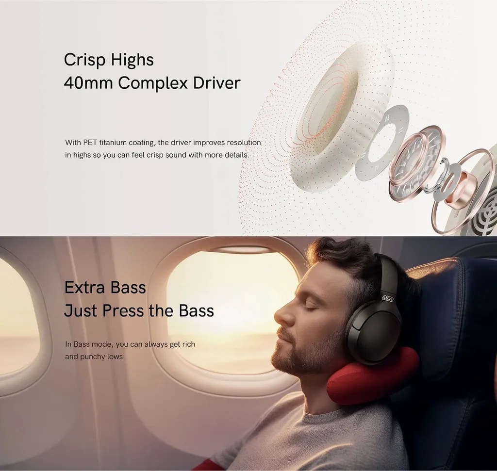 درایور ۴۰ میلیمتری h2 Pro کیو سی وای