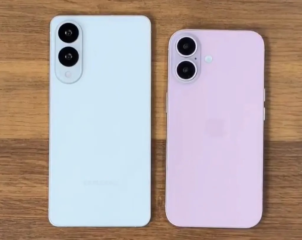 گلکسی اس ۲۵ اج در کنار آيفون ۱۶