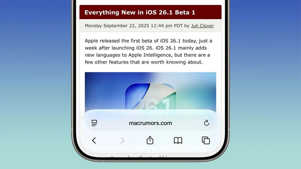 ios 26.1