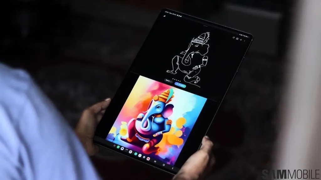 هوش مصنوعی گلکسی تب S10 اولترا شما را تبدیل به یک هنرمند میکند!