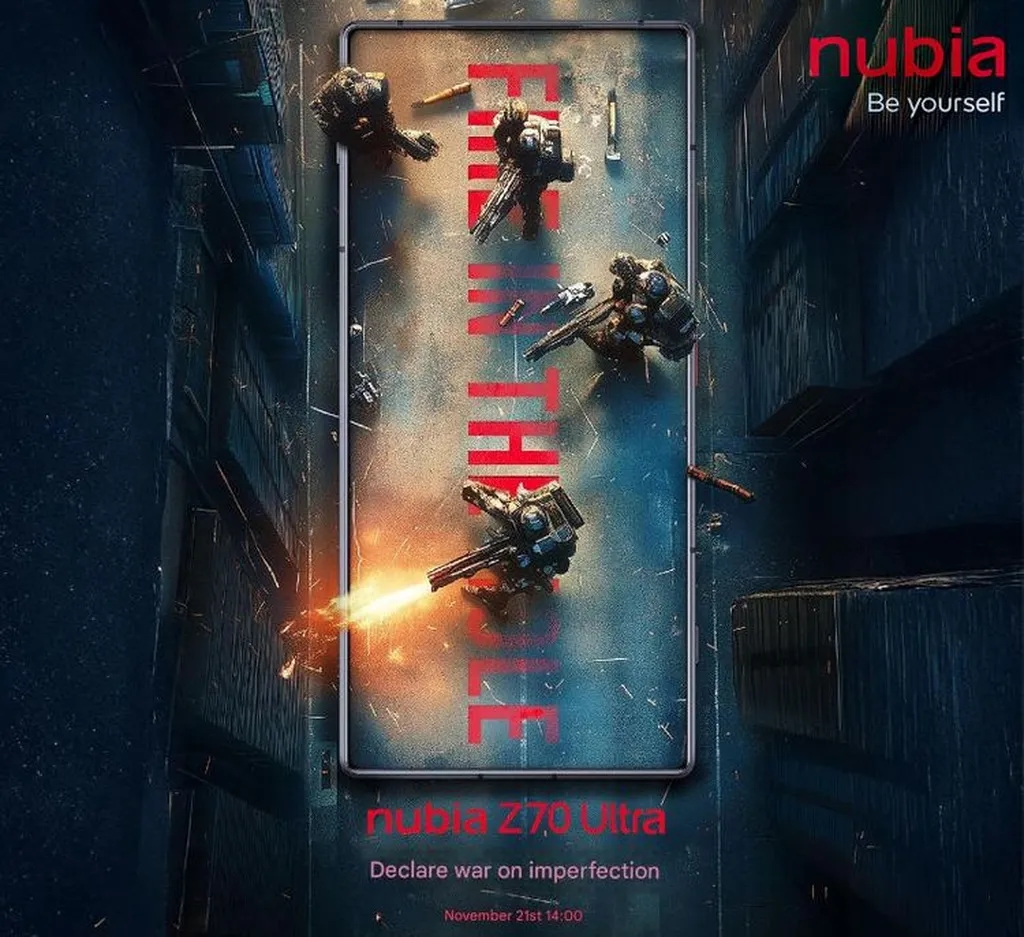 Nubia Z70 Ultra روز 21 نوامبر معرفی میشود