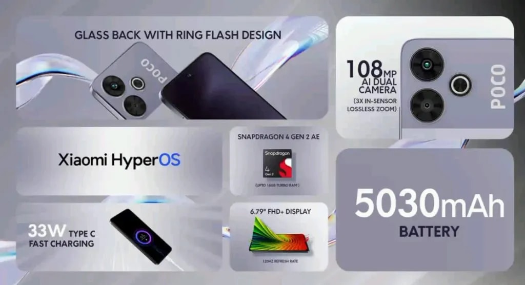 مشخصات فنی پوکو M6 پلاس