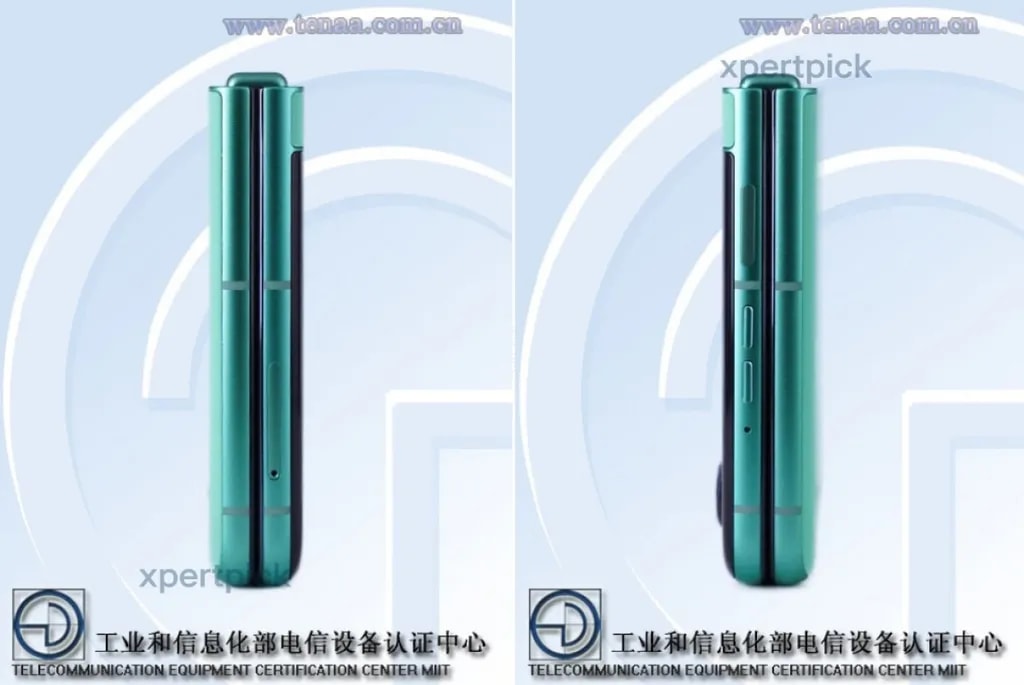 نمای جانبی موتورولا ریزر ۶۰