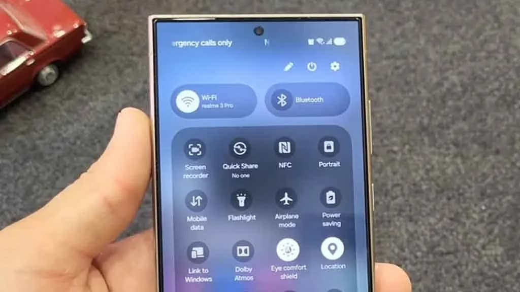 پنل تنظیمات سریع One Ui 7