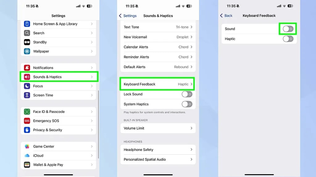 قابلیت Haptic feedback ios