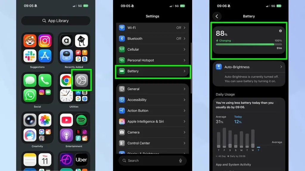 قابلیت شارژ ios 26