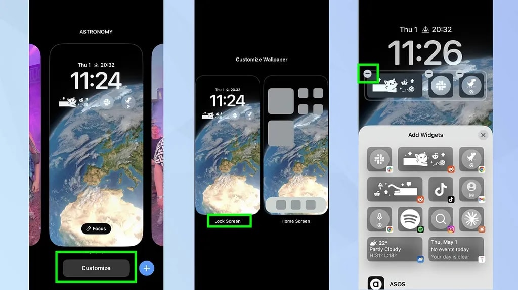 قابلیت ویجت ios