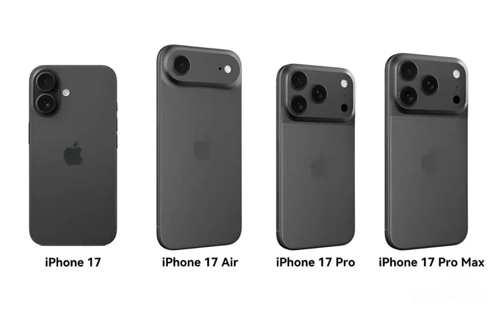 رندر سری آیفون ۱۷