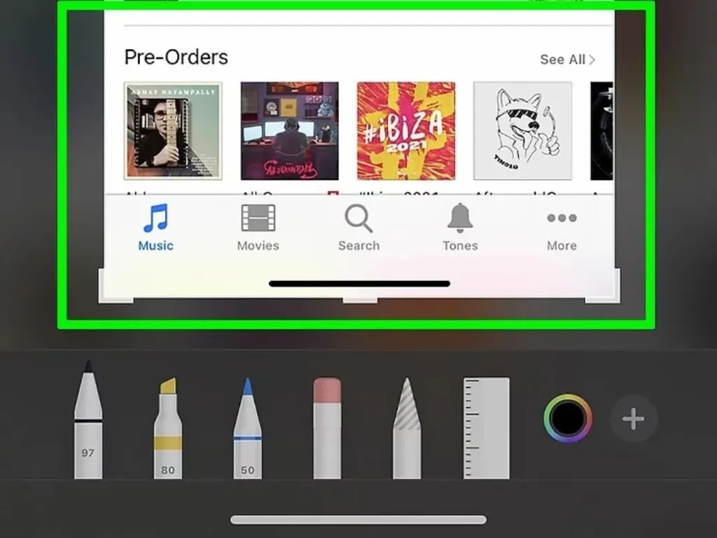 ادیت اسکرین شات در آیفون