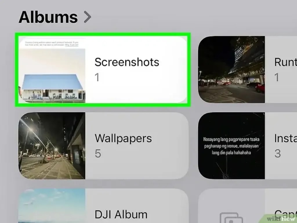 محل ذخیرهسازی اسکرین شات در ایفون