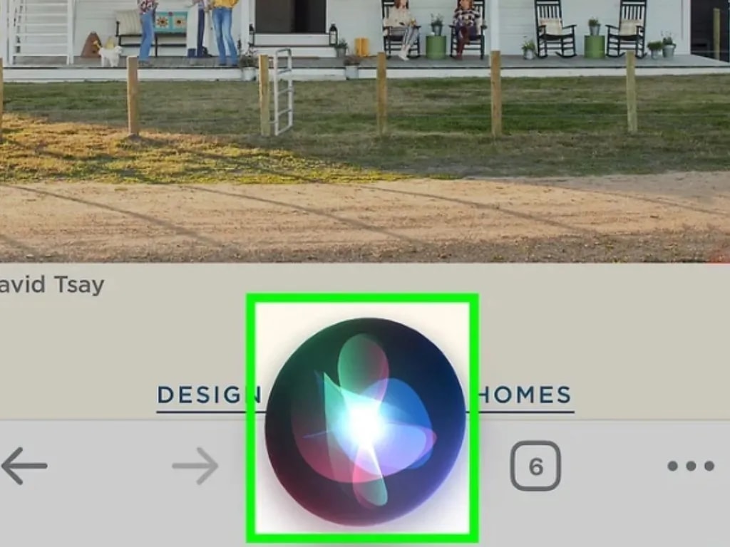 اسکرین شات با سیری آیفون