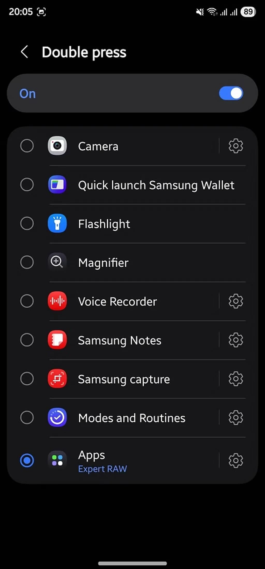 شخصی_سازی دکمه کناری گوشی سامسونگ