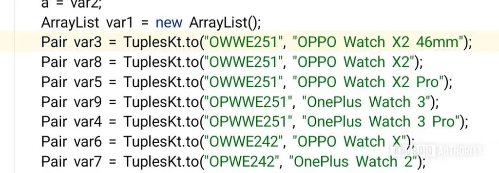 شناسه مدل وان پلاس واچ ۳ پرو