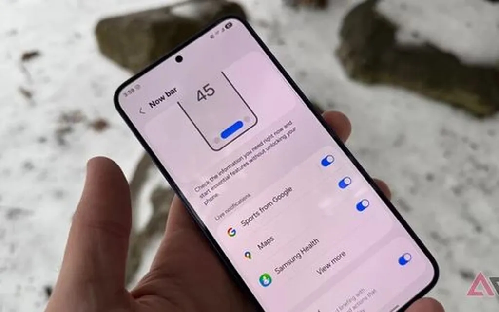 ویژگی Now Bar در One UI 8 ارتقا قابل توجهی خواهد داشت
