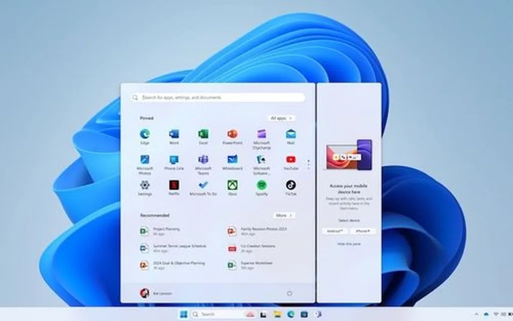 اجازه دسترسی به آیفون از منوی استارت ویندوز 11 صادر شد!