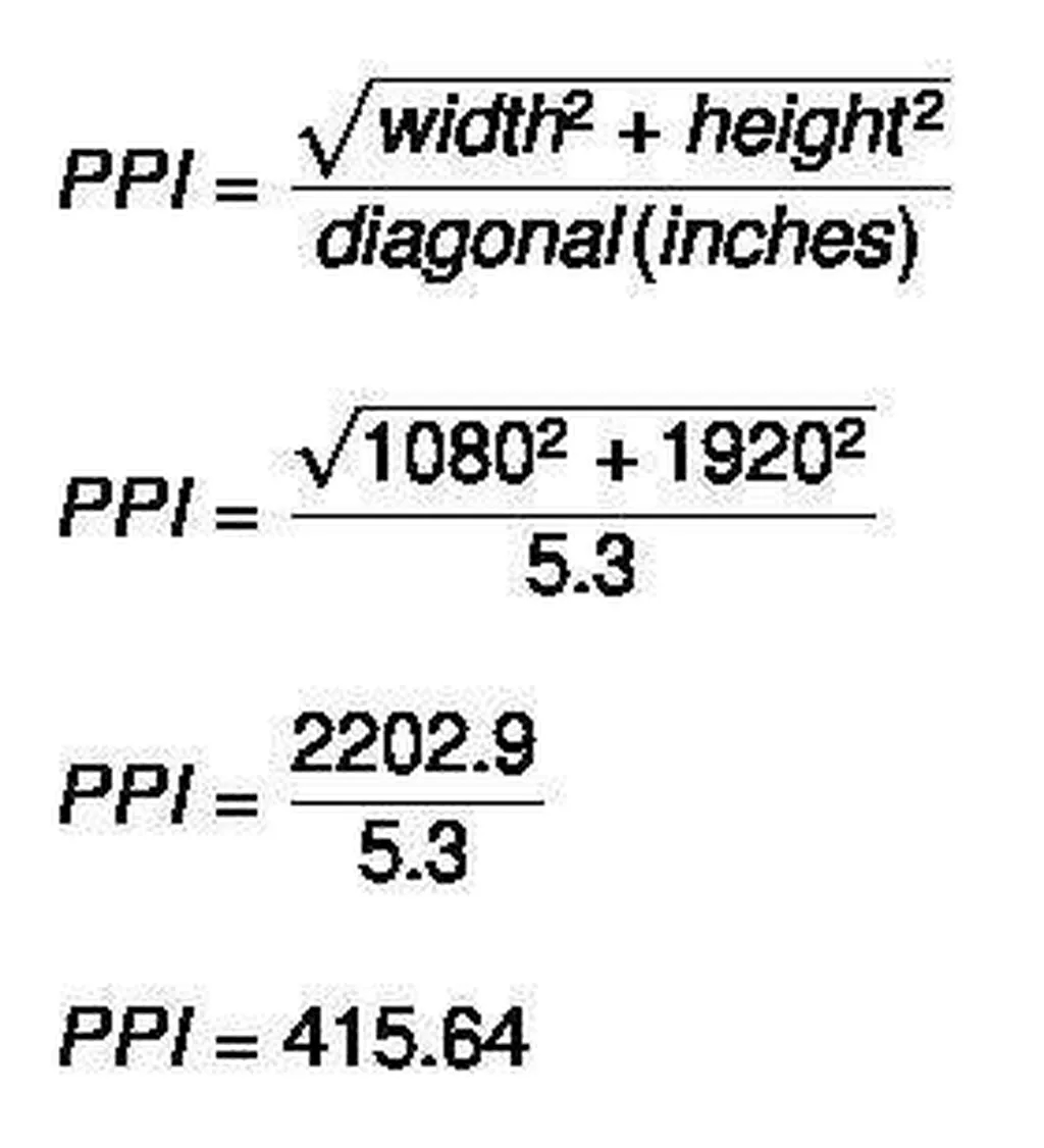 محاسبه تراکم پیکسل در صفحه نمایش چگونه صورت میگیرد؟