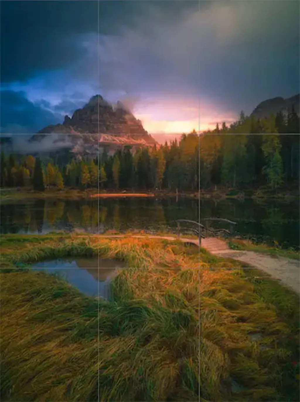 عکس 4. ترکیببندی چشمانداز با کمک قانون یکسوم در قاب عمودی (عکاس: Roberto Pavic)
